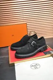 hermes cuir chaussures pour homme s_1257325